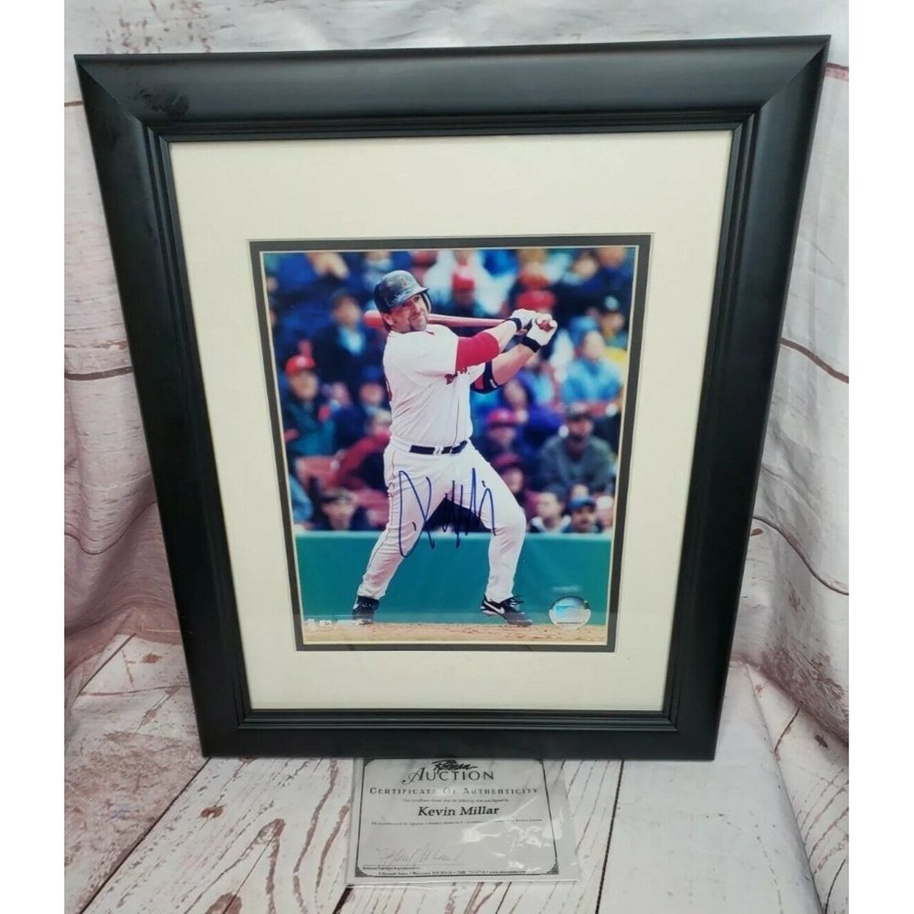 Limited Edition Kevin Millar Signed Red Sox Picture | Own a Piece of History